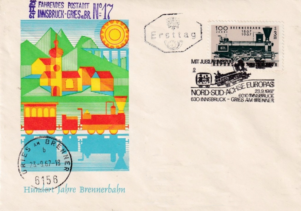Briefmarken mit Eisenbahnmotiv Marke110