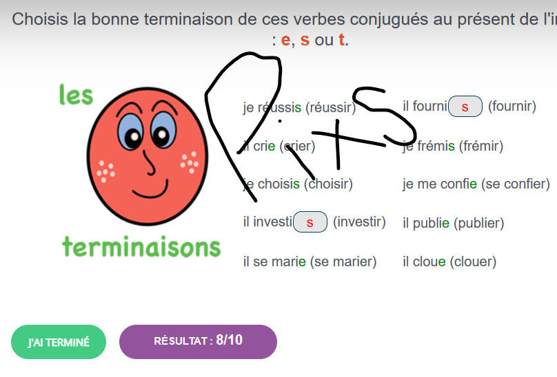  - Le présent de l'indicatif (quiz au bas page 1) - Page 27 Captur17