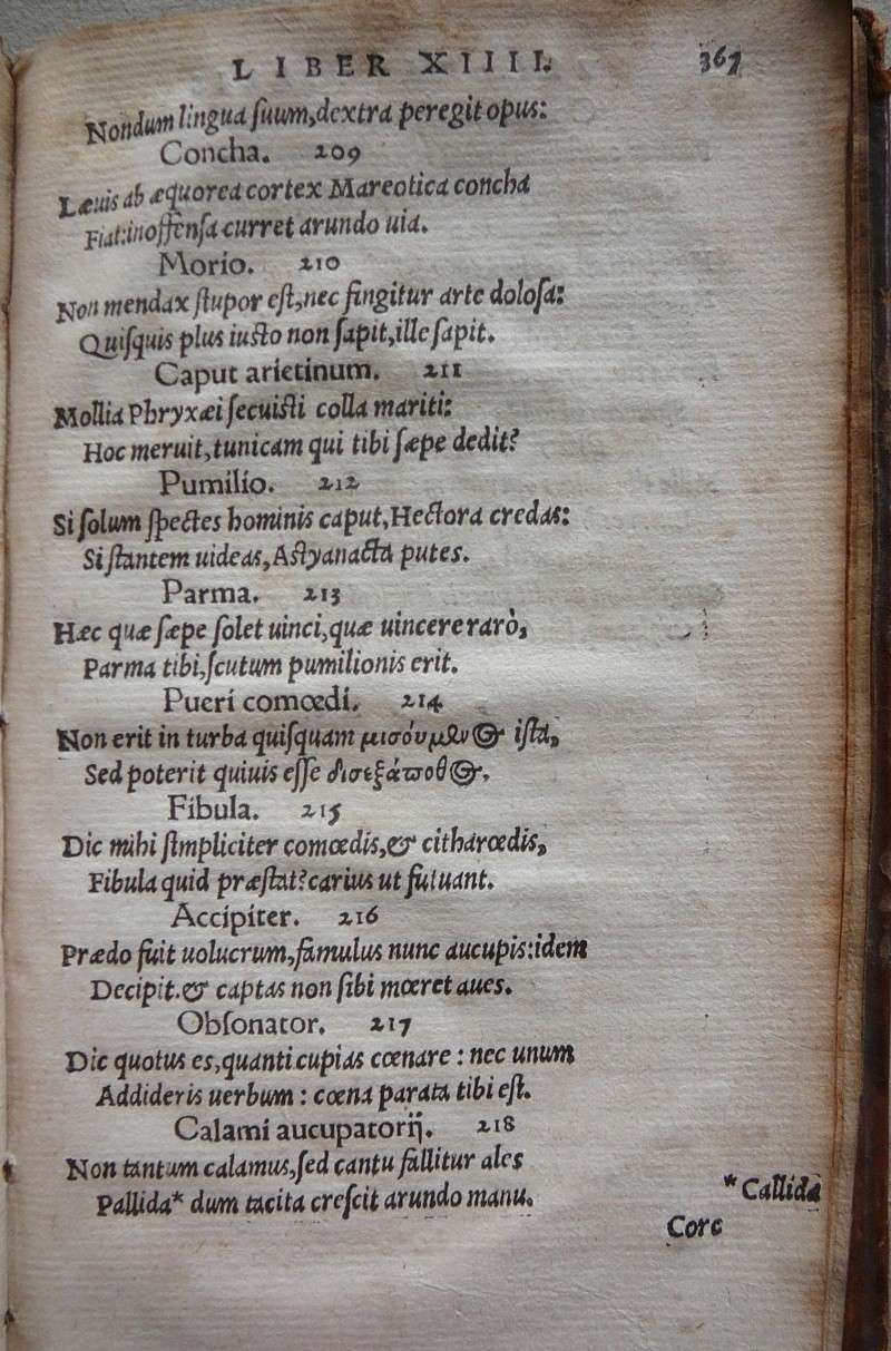 Les Epigrammes de M. Val Martialis édition de 1553 P1070218