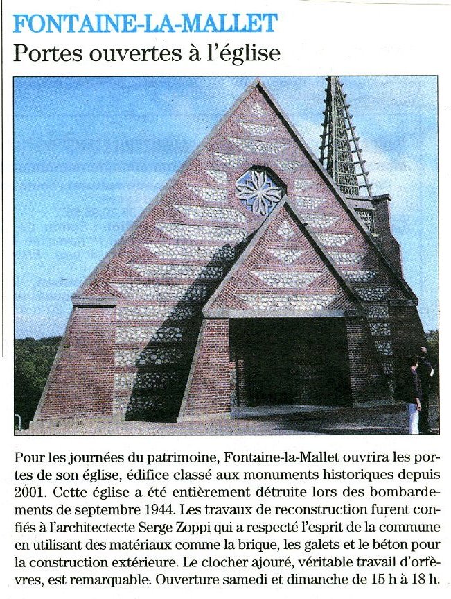 Fontaine-la-Mallet - Portes ouvertes à l'église Fontai10