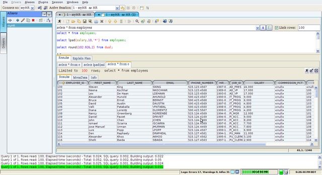 Using Squirrel SQL client to Connect to Oracle 10G in ubuntu Sq110