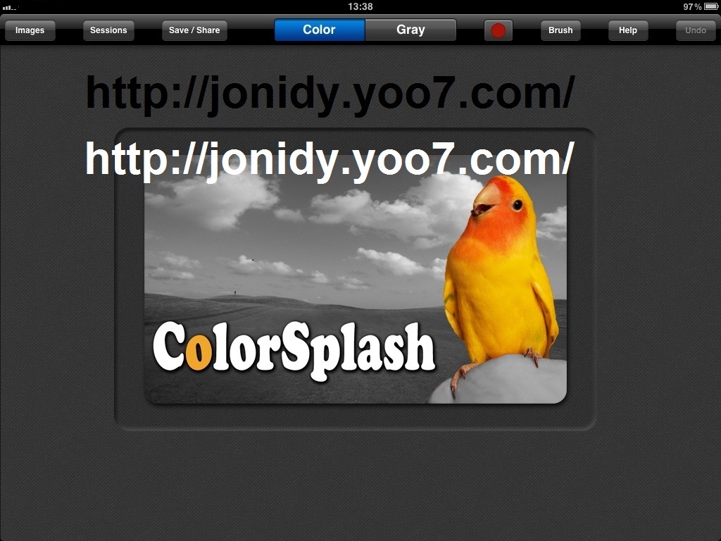 برنامج الصور ColorSplash لاجهزة آبل فقط على منتديات جنيدي Color_10