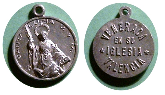 Medalla de Santa Lucia S.XIX_XX Santa_12