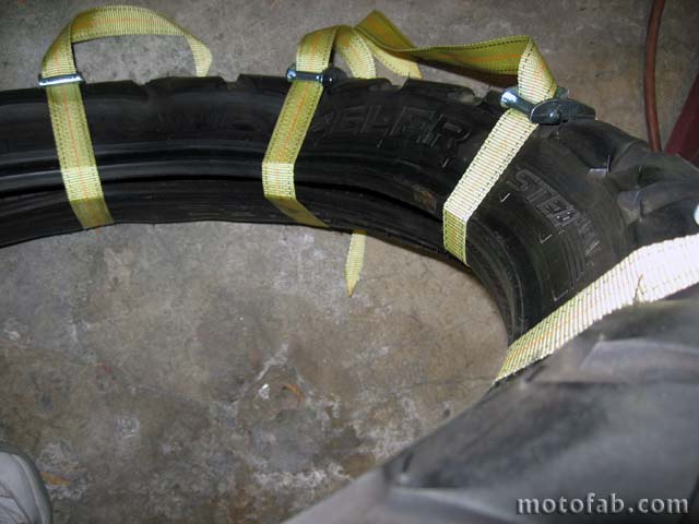 Mount a Motorcycle Tire Without Using Tools 310