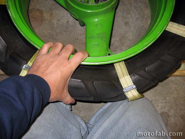 Mount a Motorcycle Tire Without Using Tools 510