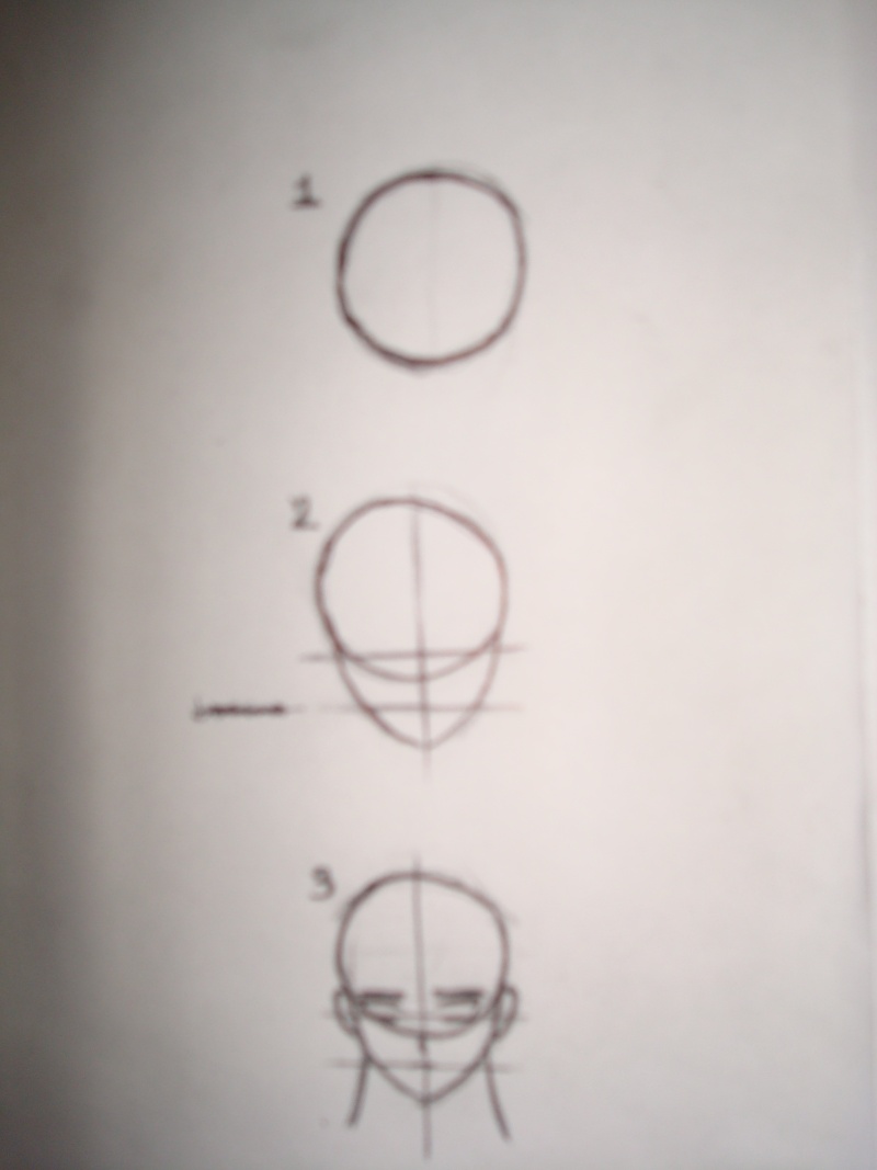 tutorial de rostro manga de frente y perfil (basico) Tuto111