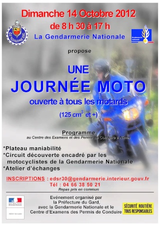 Dimanche 14 octobre - Journée Moto avec la Gendarmerie Projet11