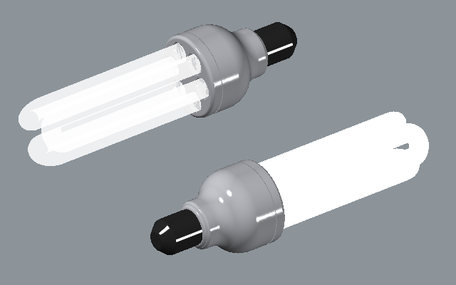 [練習]省電燈泡 3D建模及燈光材質範例 00210