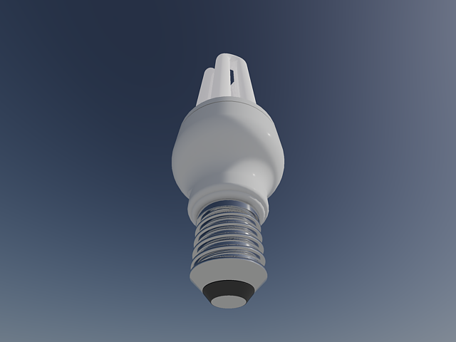[練習]省電燈泡 3D建模及燈光材質範例 01010