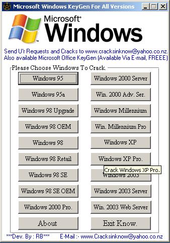 حصريا:-برنامج يحتوى على كل مفاتيح الويندوز Window Key لجميع نسخ الويندوز 214