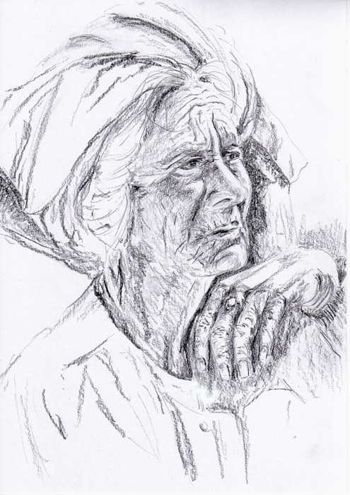 Portrait d'une vieille femme  Vielle10