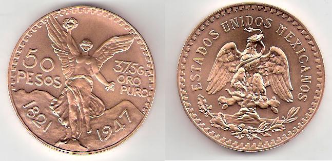Mexico, 50 pesos, 1945 (y otras). Centen19