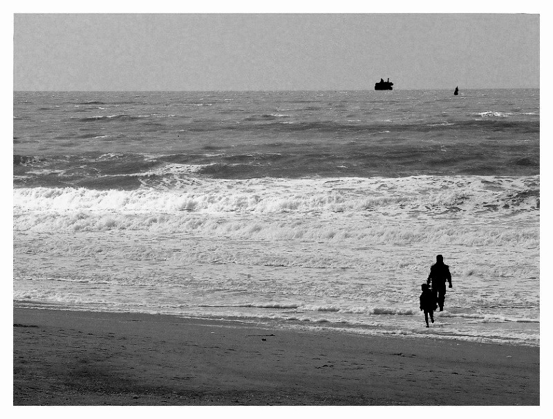 Sur la plage d'Ostende Oosten11