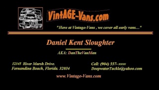 Vintage-Vans.com  Member Business Cards Vintag11