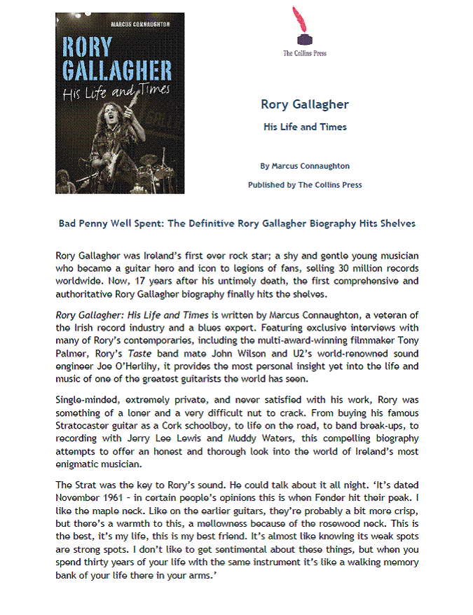 Marcus Connaughton - Rory Gallagher: His Life and Times - Page 2 Image010