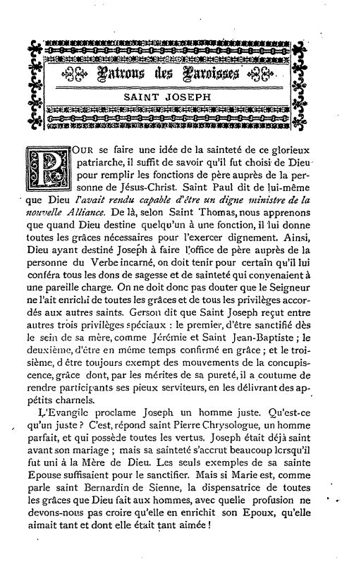 Un texte sur Saint Joseph ;  par S. Alphonse de Liguori. 1_defa10