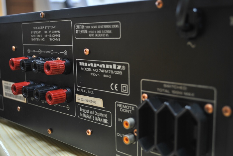 Marantz PM 78 Integrated Amplifier(Used)(SOLD) Dsc_0510