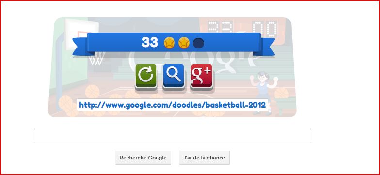 Jeu google ... Basket-ball 3 point :) 3310