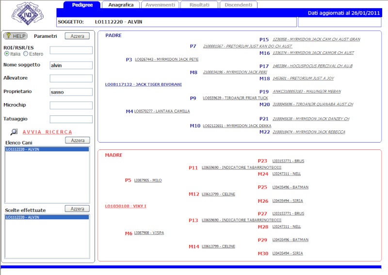 pedigree - pedigree di alvin finalmente online.... Alvin_10