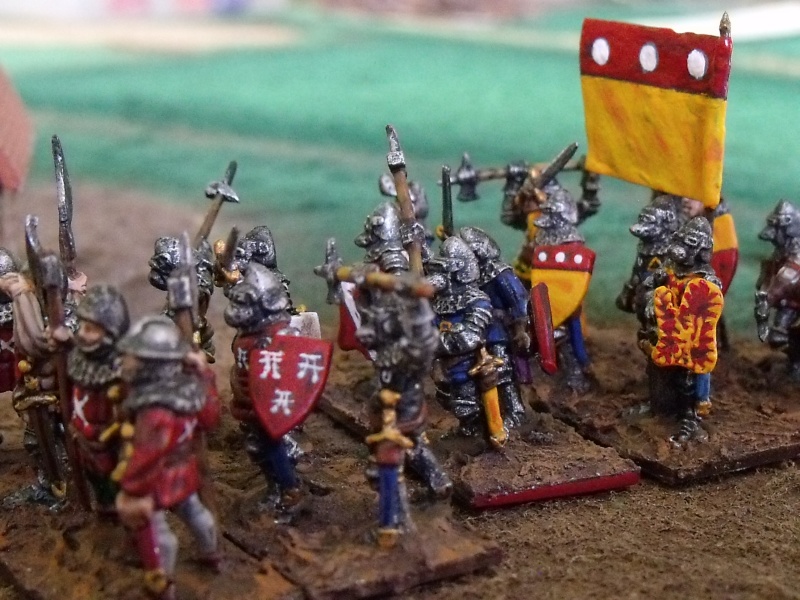 Initiation à la règle Medieval Warfare de SAGA en 15mm autour de la bataille d'Azincourt Photo_12