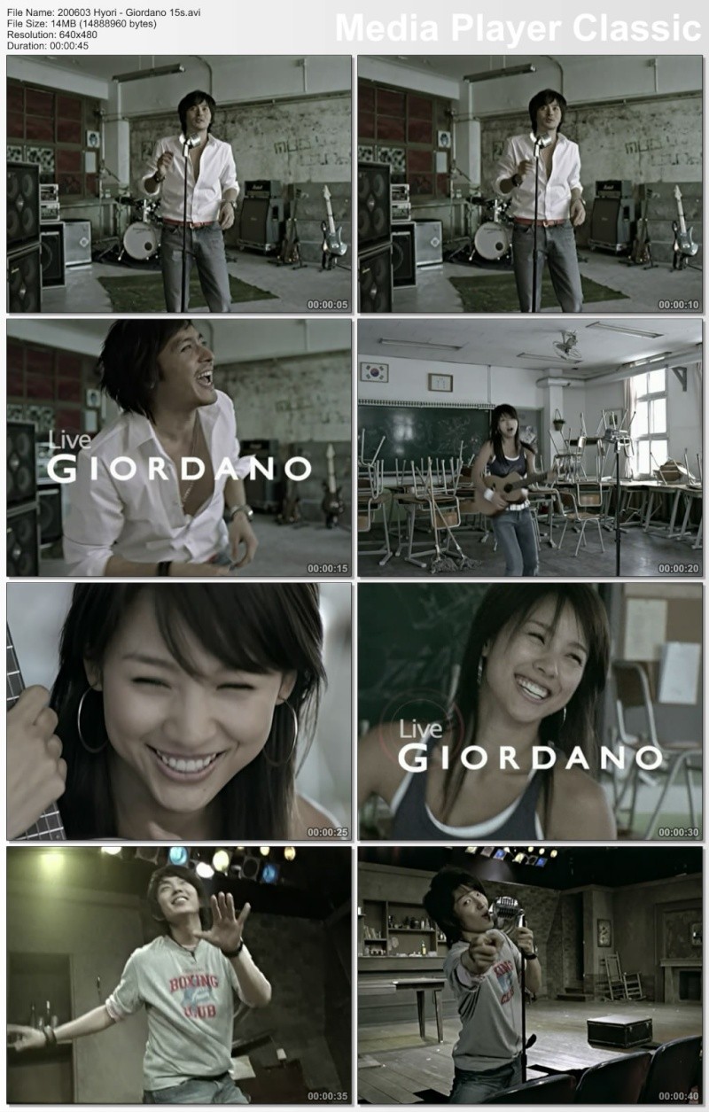 [060300] Hyori - Giordano 45s (with Jang Dong Gun, Lee Jun Ki) [14M/avi]  20060310