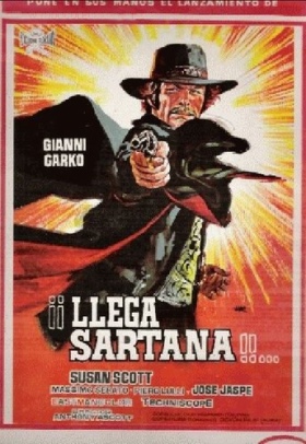 Une trainée de poudre... les pistoleros arrivent ! Una nuvola di polvere... un grido di morte... arriva Sartana de Giuliano Carnimeo, 1971 Une_tr10