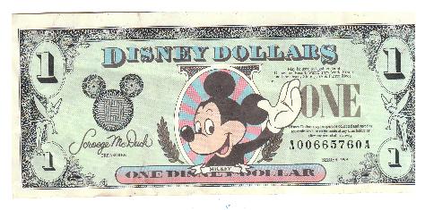 my Disney dollar! Disney10