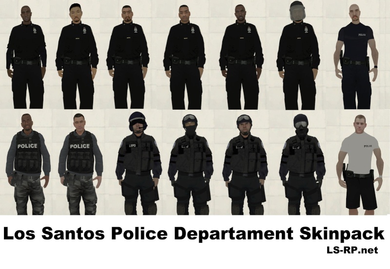 [SKIN] Pack Skin LAPD Flic1011