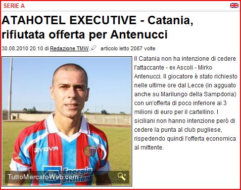 CALCIOMERCATO ESTIVO US LECCE (ESTATE 2010) - Pagina 18 Cattur14