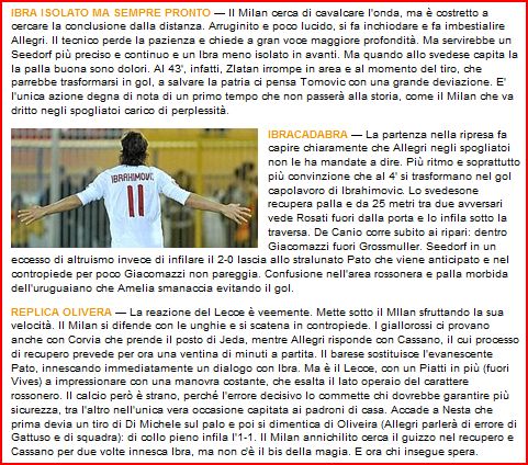 LECCE-MILAN 1-1 (16/01/2011) - Pagina 8 Cattur17