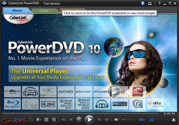 تحميل برنامج CyberLink PowerDVD Mark II Ultra 3D 10.0.1803.51 باور دي في دي لتحويل الأفلام إلى 2D 3D بحجم 123 MB  7-15-227