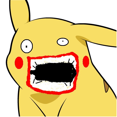 Give Pikachu a face Fail_s11