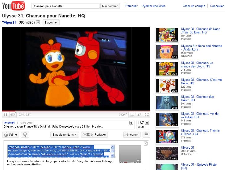 Comment mettre une vidéo (youtube, dailymotion) sur le forum  Yt210