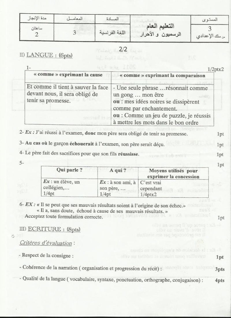 الامتحان الجهوي الموحد لمادة اللغة الفرنسية / دورة يونيو 2011 / جهة سوس ماسة درعة  Halim510