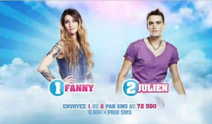Douzièmes nominations : Julien et Fanny. La revanche de la pièce secrète : La grande supercherie ! Comment voter? Toutes les infos : 53083510
