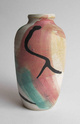 Ceramic vase with cave painting decoration Cavepa11
