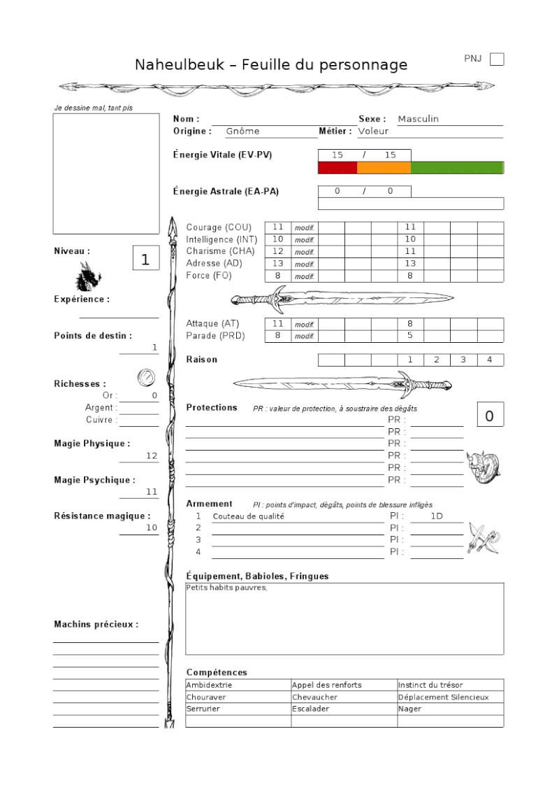 Fiche d'un gnome voleur, Flibidi Voleur10