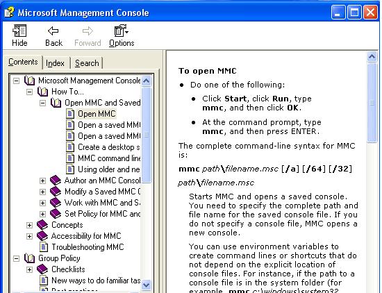 Microsoft Management Console Mmc10