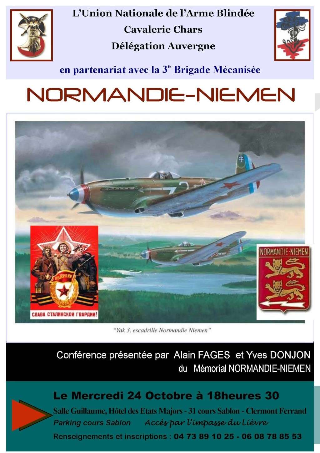Conférence Normadie-Niemen à Clermont Ferrand le 24 octobre Affich12
