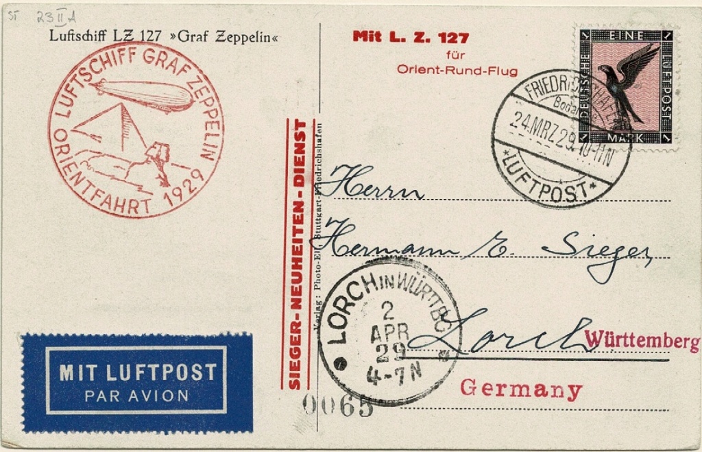 LZ 127 Orientfahrt 1929 Sieger20