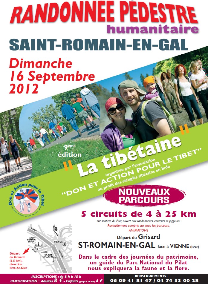 St Romain en Gal "Le Grisard" Dimanche 16/09/2012 - Randonnée humanitaire "La Tibétaine" 9eme Edition Randot10