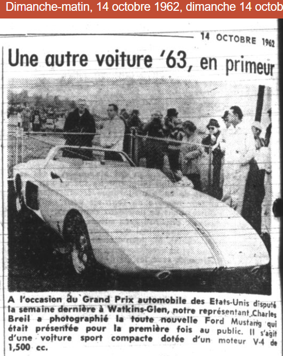 Article de journal de 1962 au sujet de la nouvelle Mustang 1962_e11