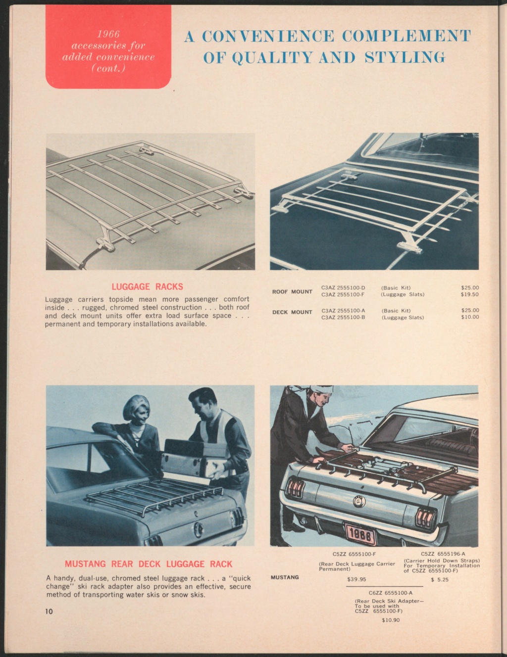 Brochure d'accessoires en anglais pour les Ford de 1966 1966_f25
