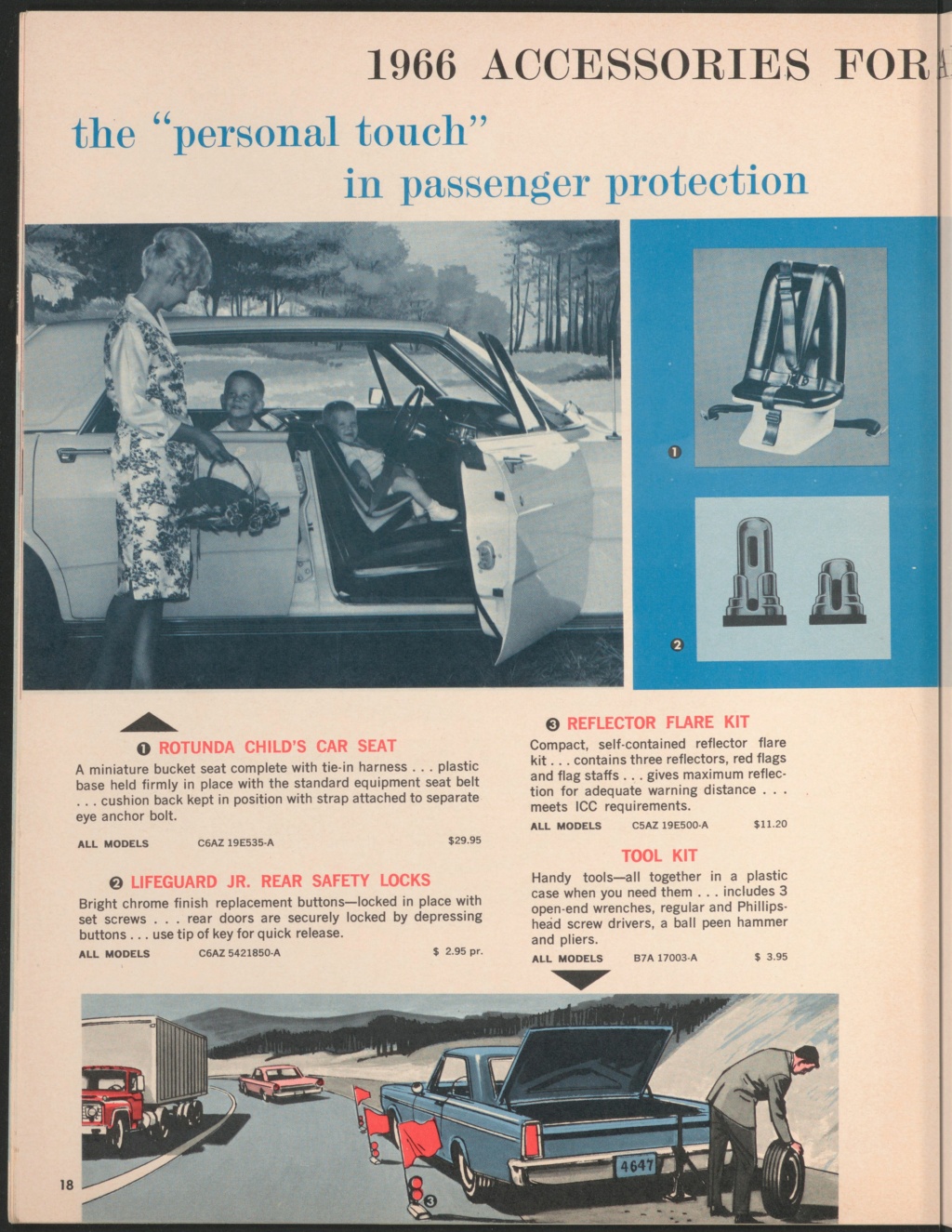 Brochure d'accessoires en anglais pour les Ford de 1966 1966_f32