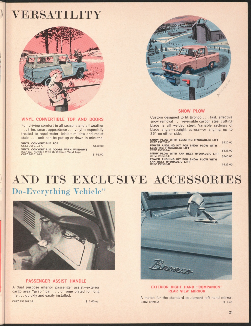 Brochure d'accessoires en anglais pour les Ford de 1966 1966_f36