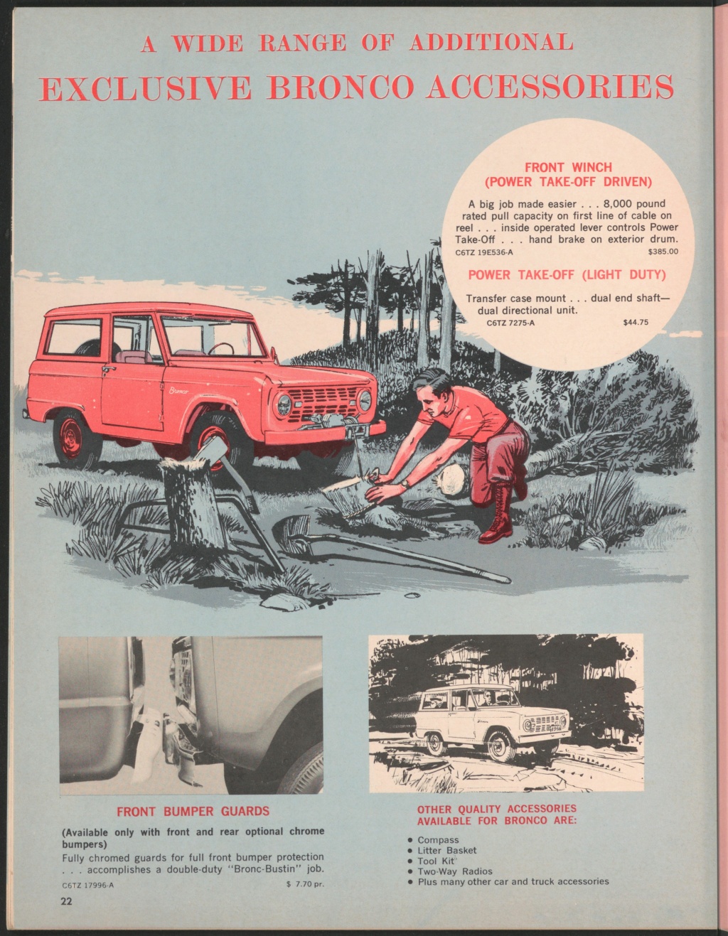 Brochure d'accessoires en anglais pour les Ford de 1966 1966_f37