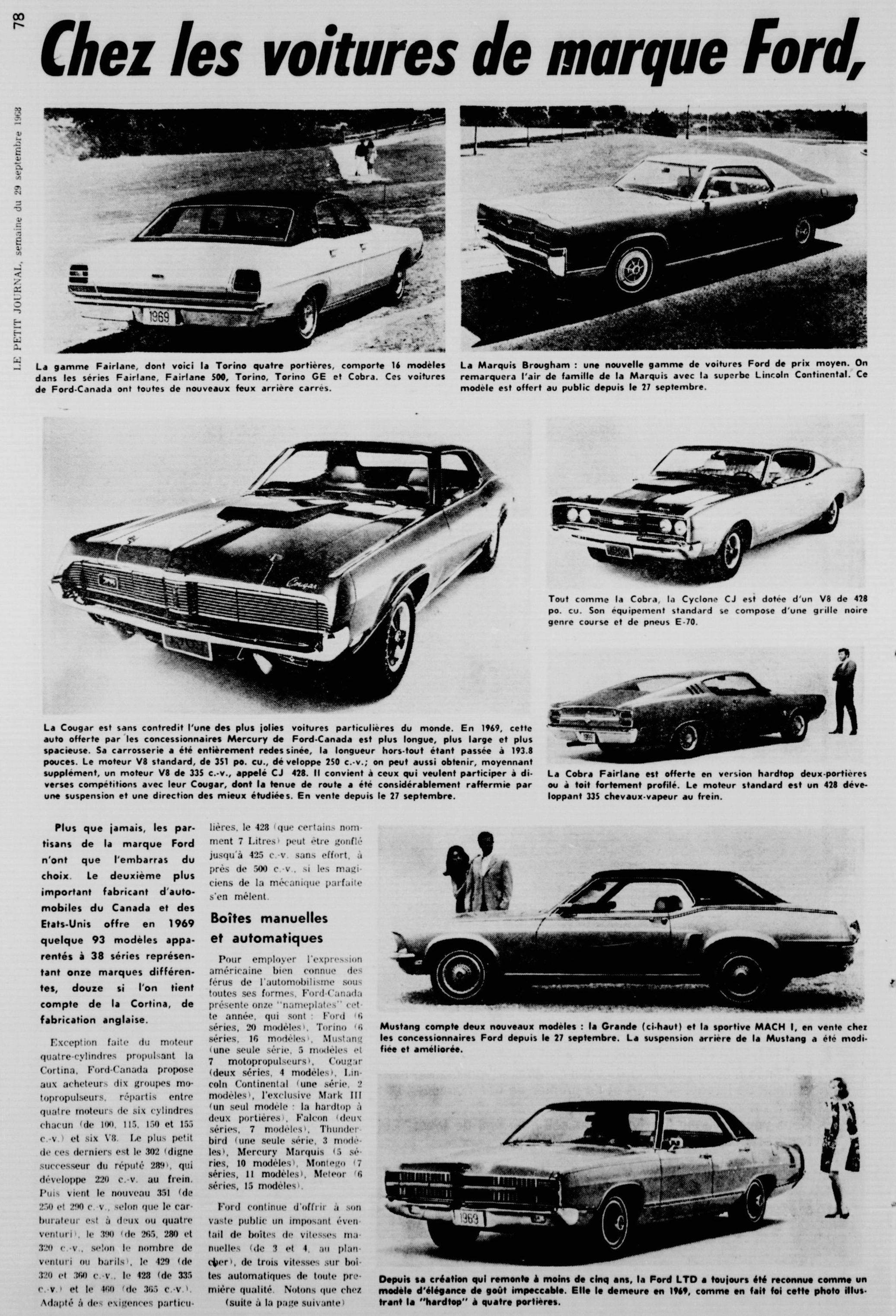 Les Ford et Mercury de 1969 1969_l11