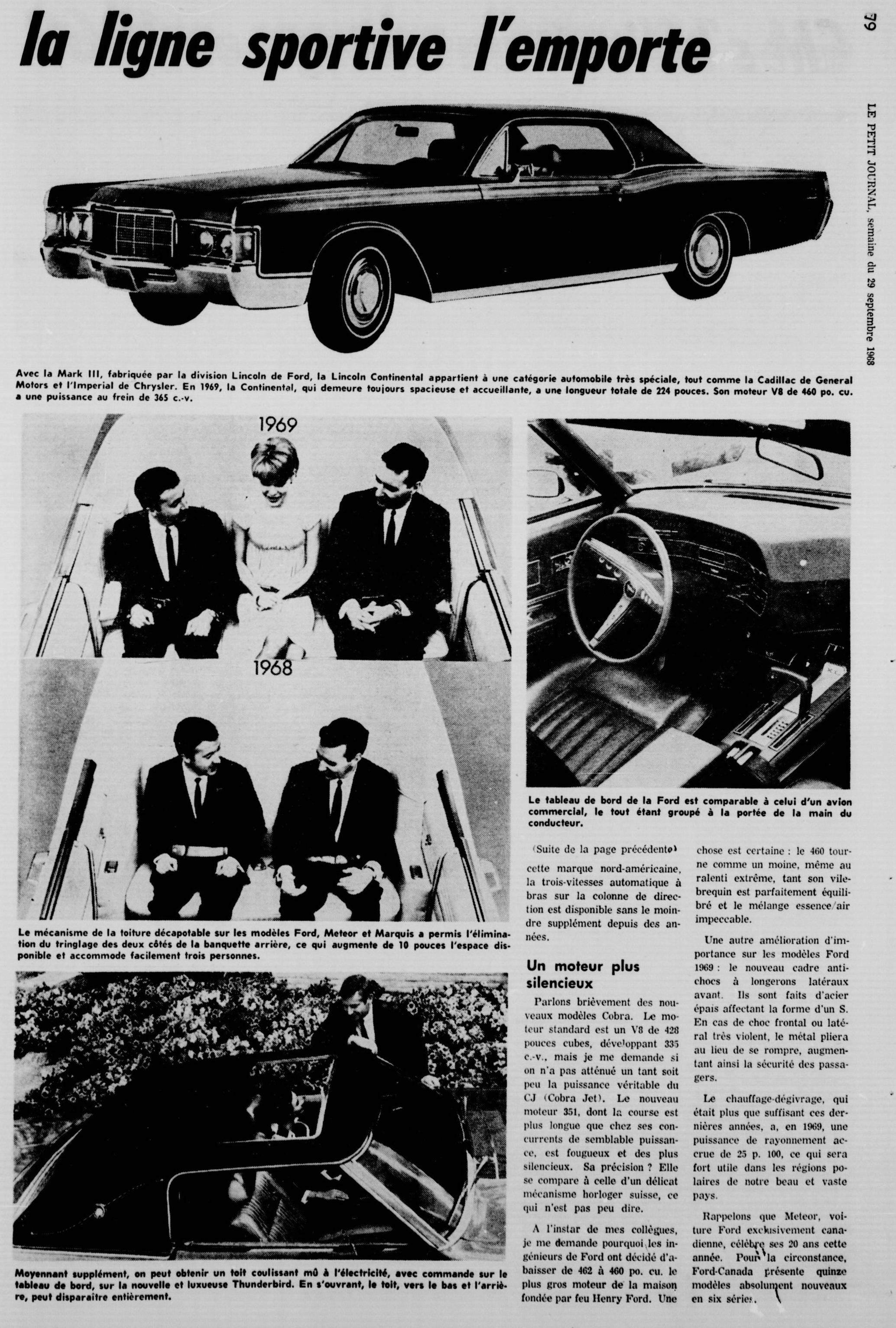 Les Ford et Mercury de 1969 1969_l12