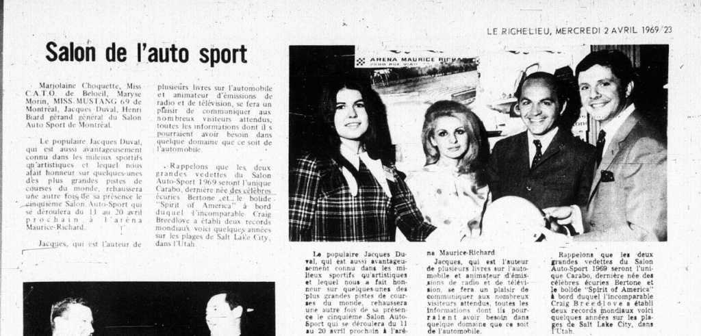 Club Mustang de Montréal inc (club fondée en 1965) - Page 2 1969_m11