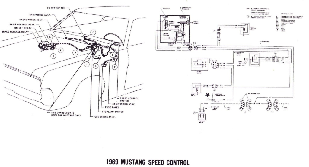 Diagramme électrique pour la Mustang 1969 (en anglais) 1969_m14